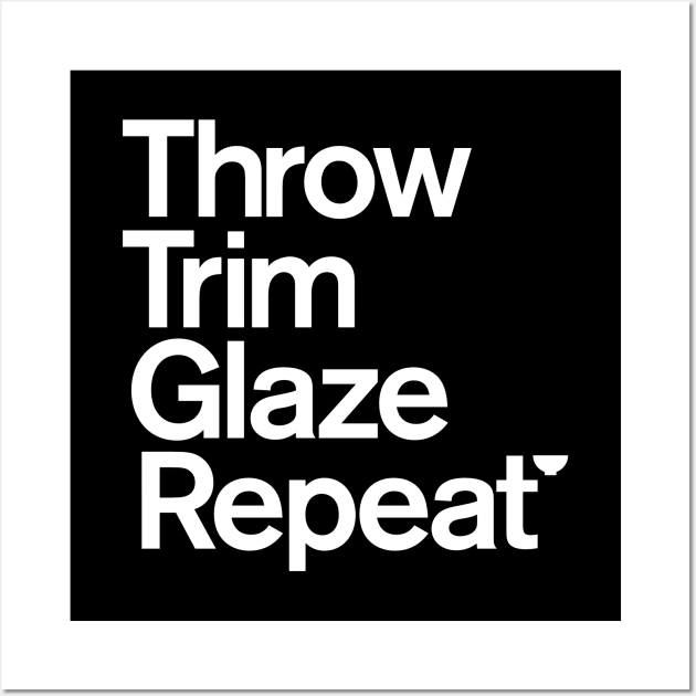 Throw Trim Glaze Repeat Wall Art by Monographis